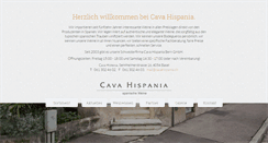 Desktop Screenshot of cavahispania.ch