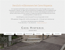 Tablet Screenshot of cavahispania.ch